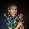 wildflowers, bouquet, girl with flowers